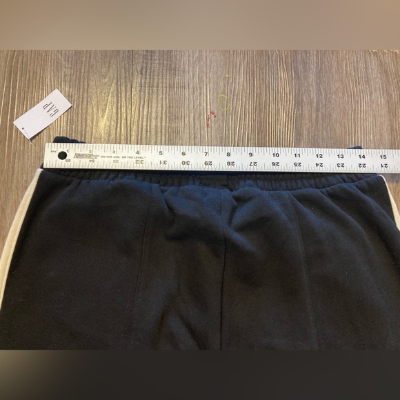Gap Vintage Soft Wide Leg Sweatpants Black White Track Stripe Small NWT - Picture 10 of 11